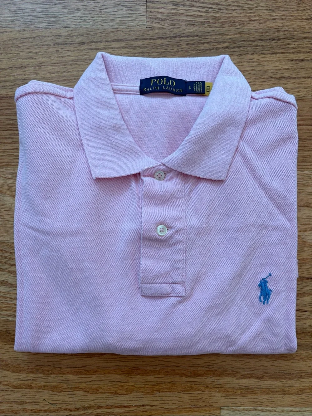 Ralph Lauren Pink Short-Sleeve Polo with Embroidered Pony